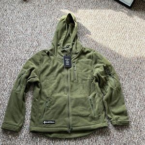 Baerskin tactical fleece hoodie size medium olive green
